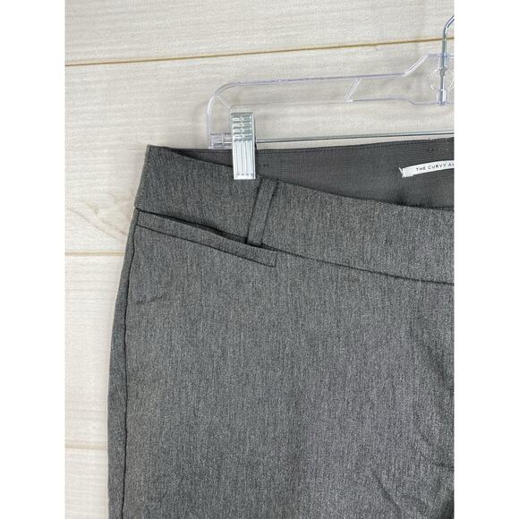 Lane Bryant The Curvy Allie Pants 16R Gray Sexy Stretch Trouser Straight Leg - Picture 2 of 11